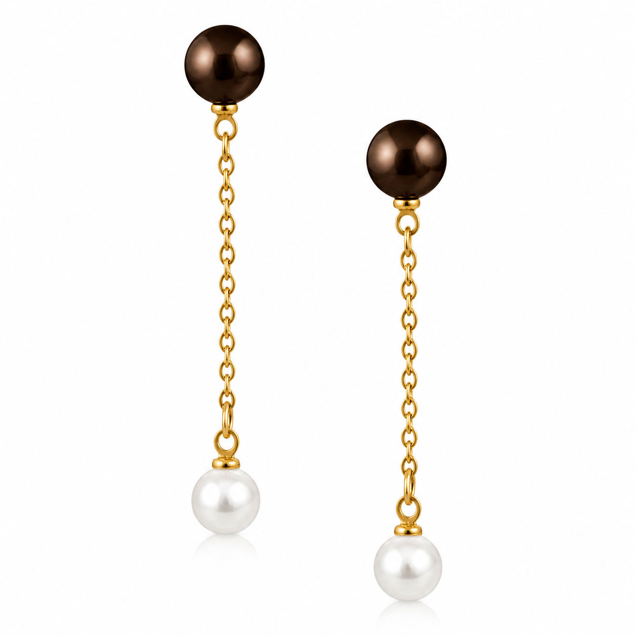 Orecchini Oro con Perle Bicolore  - Apple & Cherry