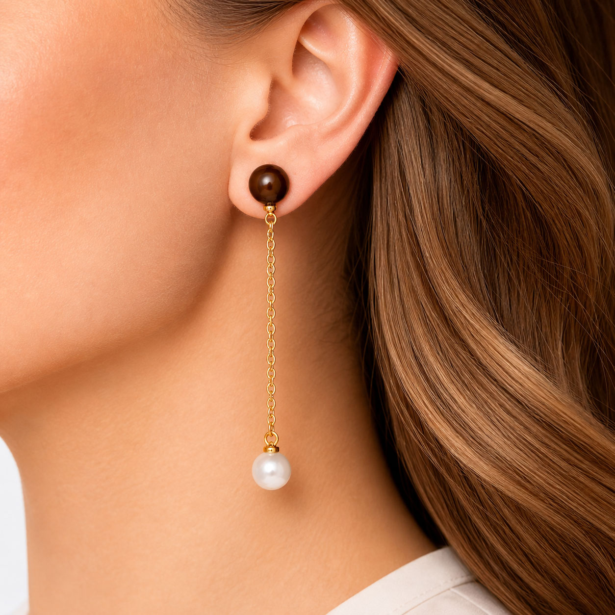 Orecchini Oro con Perle Bicolore  - Apple & Cherry